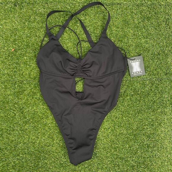 Savage x Fenty Women's Black Curve Alert Bodysuit Large - Picture 1 of 4